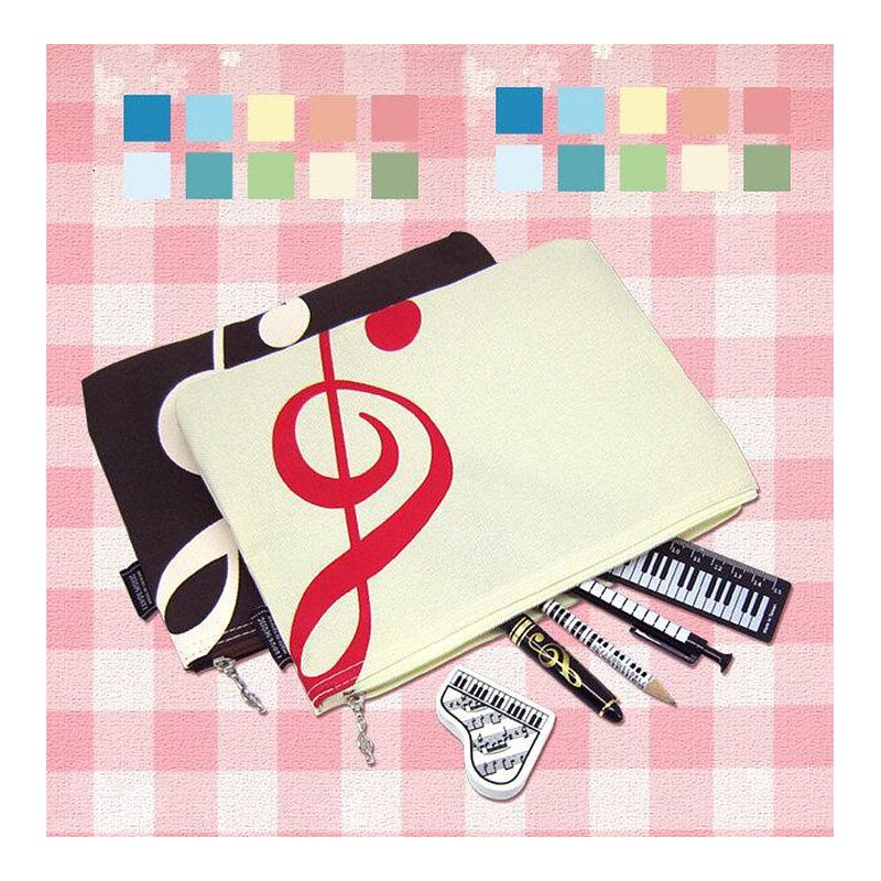 台製 T047 高音符大筆袋 鉛筆盒 公司貨 附發票 — 三峽配件 / 週邊