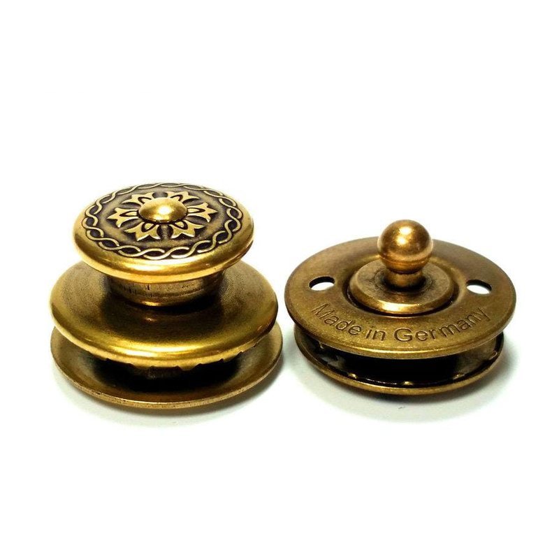 德製 LOXX E-VIC 古典黃銅 (維多利亞雕花) 電吉他/貝士 安全背帶釦 公司貨 — 三峽木吉他 / 民謠吉他