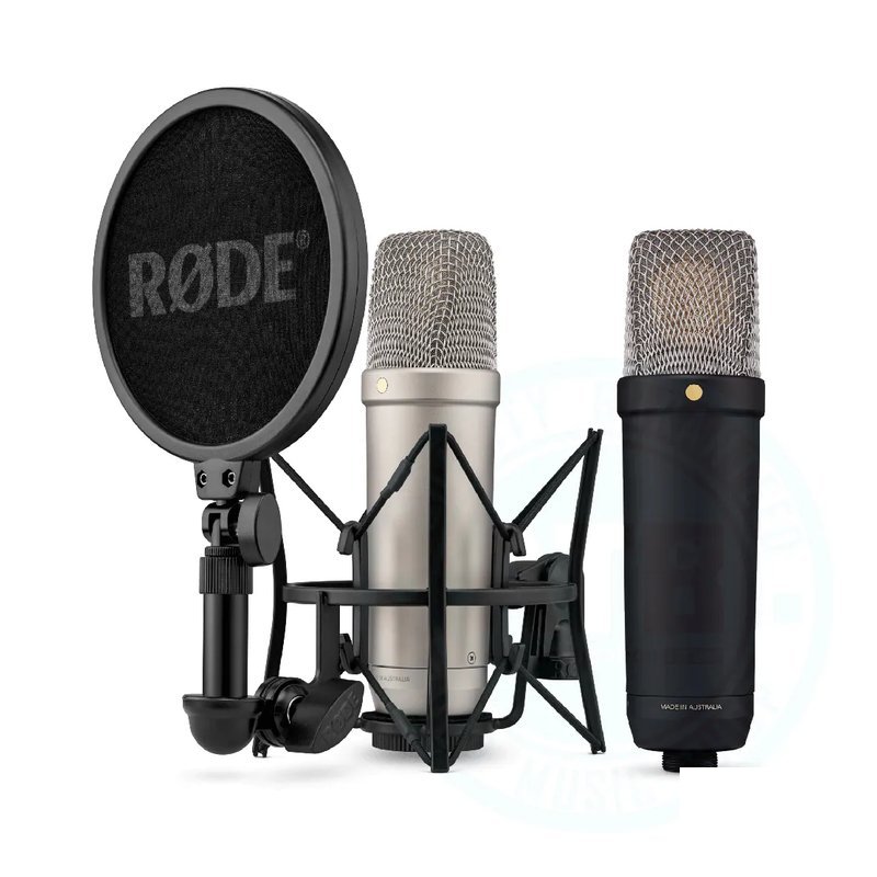 Rode Rode / NT1 5th Generation 第五代 電容/USB雙用麥克風套組 (XLR/USB-C接孔) (含避震架/防噴罩) (黑/銀) (台灣代理公司貨) — 三峽麥克風