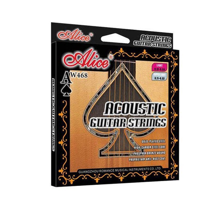 ALICE ALICE AW468-SL super light (11-52) 木吉他弦 民謠吉他弦 — 三峽吉他 / Bass