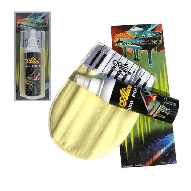 鋼琴 保養組(保養油+擦琴布) ALICE A039PO-EB 200ml — 三峽鍵盤 / 鋼琴