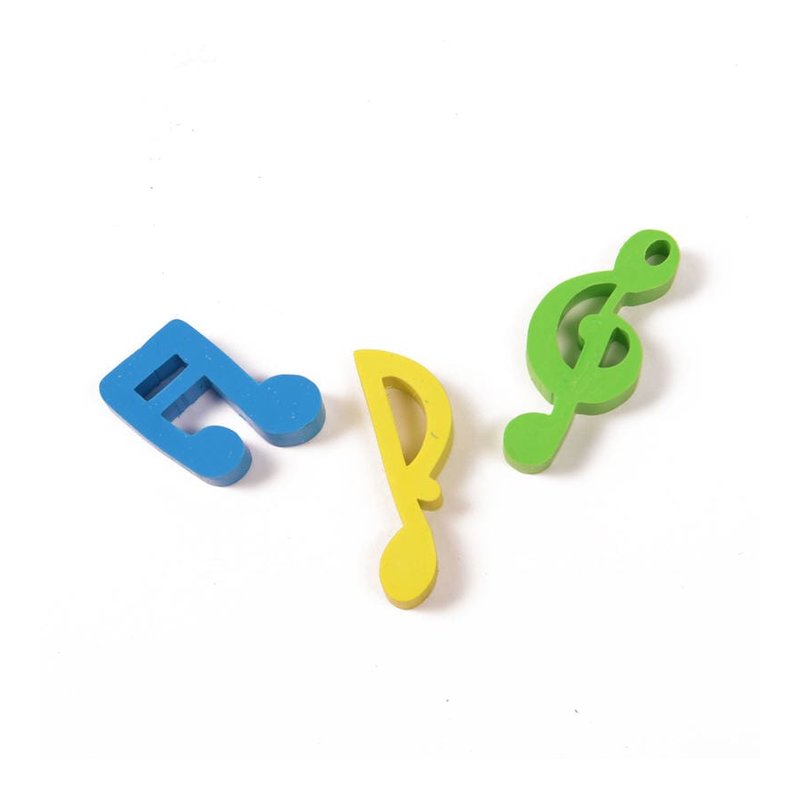 台製 造型橡皮擦 音符 (3入組) NC005 — 三峽配件 / 週邊