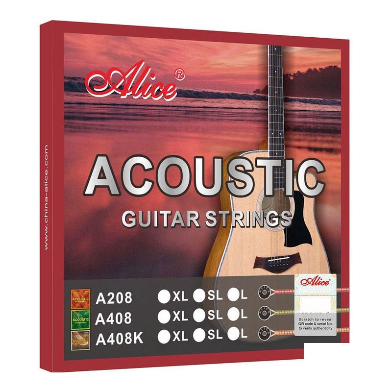 ALICE ALICE A208 高級木吉他弦 套弦 磷青銅色 鍍鎳珠頭 — 三峽吉他 / Bass