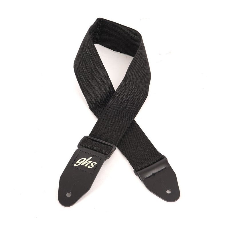 GHS GHS GTR尼龍 黑色吉他背帶 GHOP-A8BK — 三峽背帶