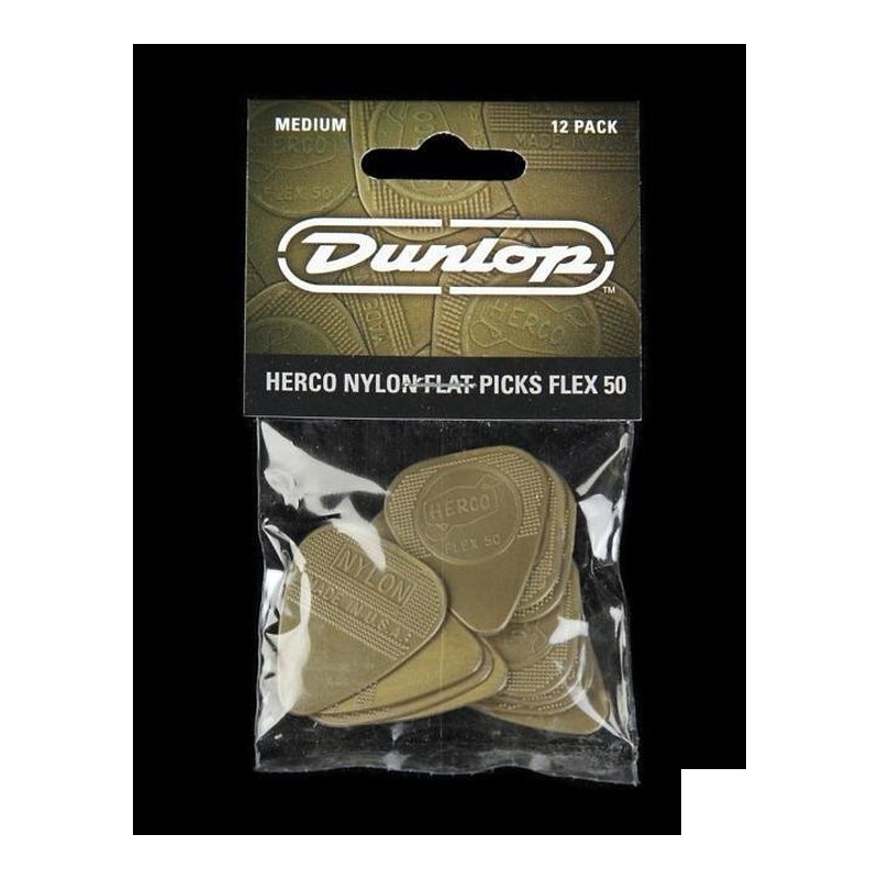 PICK PICK 彈片 Dunlop HE210P Herco Flat 木吉他/電吉他(12入) — 三峽木吉他 / 民謠吉他
