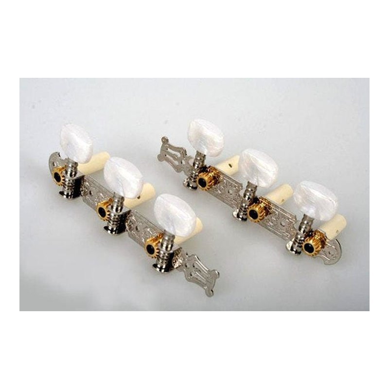 古典吉他弦鈕 鍍鉻(1套2排) Alice AOD-018CP 吉他旋鈕 — 三峽吉他 / Bass