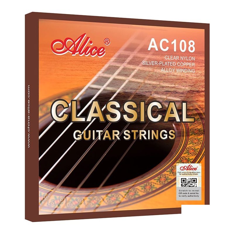 ALICE ALICE AC108 古典吉他弦 高級尼龍弦 (1套6條) 紙盒裝 — 三峽吉他 / Bass