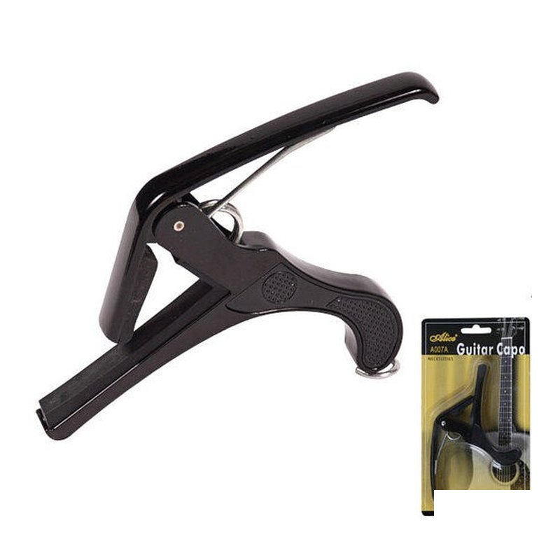 CAPO CAPO 移調夾 (黑色) ALICE A007A-BK 木吉他/烏克麗麗 — 三峽烏克麗麗