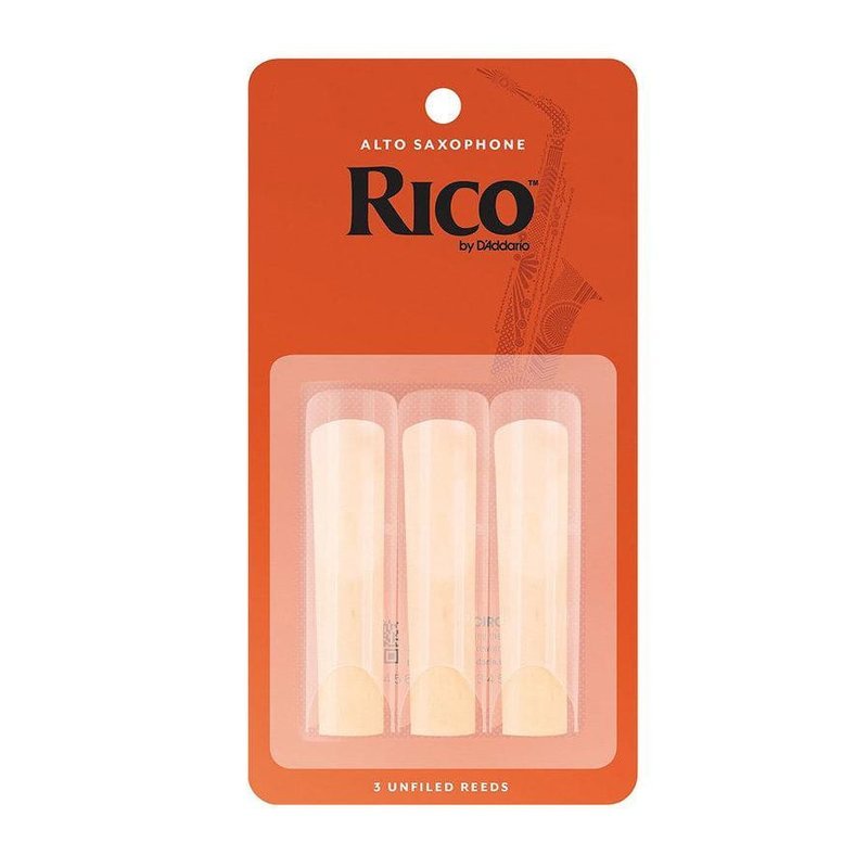 美國 RICO RI-A 中音薩克斯風竹片 3片裝 ALTO SAX — 三峽銅管 / 管樂