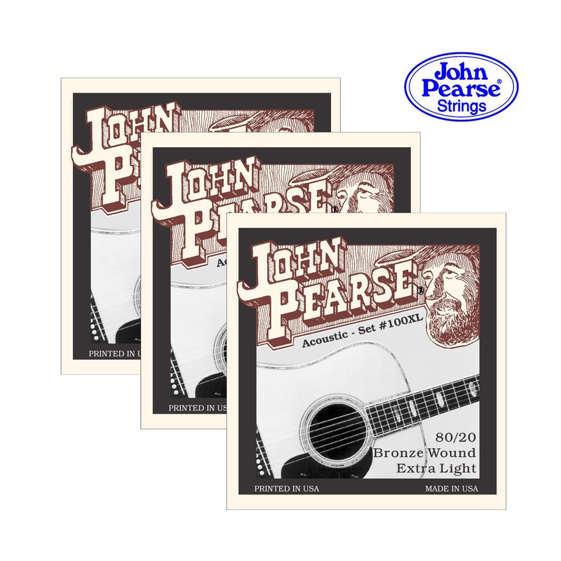 全新 John Pearse 80/20 青銅  木吉他弦 100XL 全新 John Pearse 80/20 青銅 木吉他弦 100XL / 160SL / 200L — 三峽吉他 / Bass