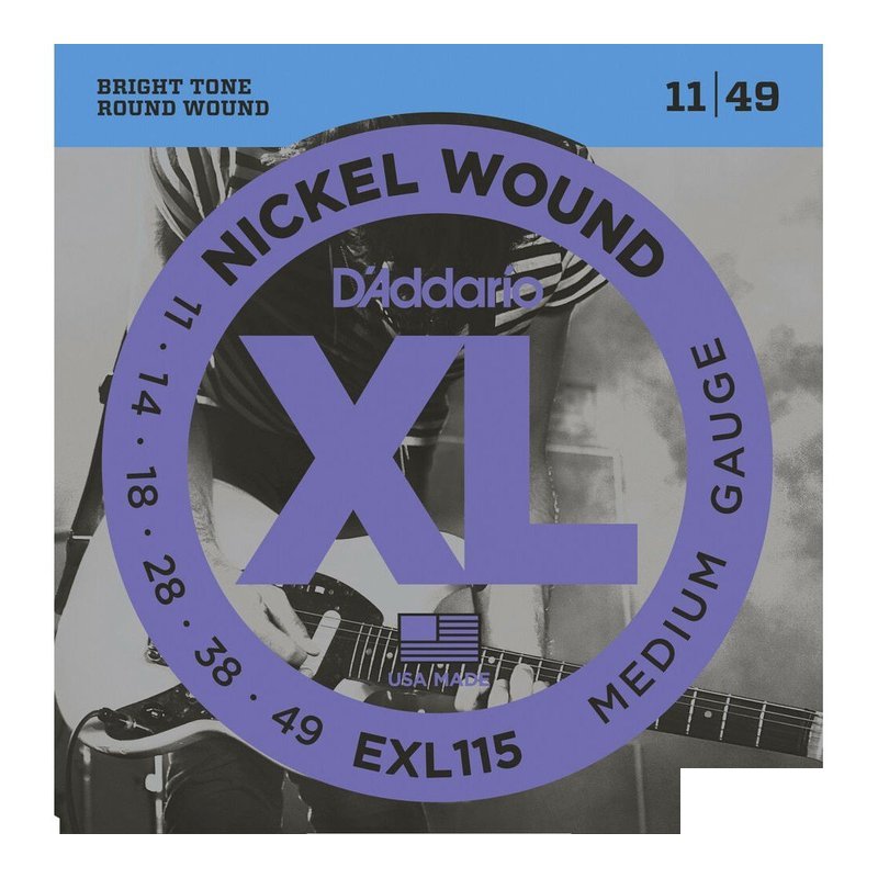 美國 D'Addario 電吉他弦  EXL115 美國 D'Addario 電吉他弦 EXL115 / EXL115BT — 三峽木吉他 / 民謠吉他
