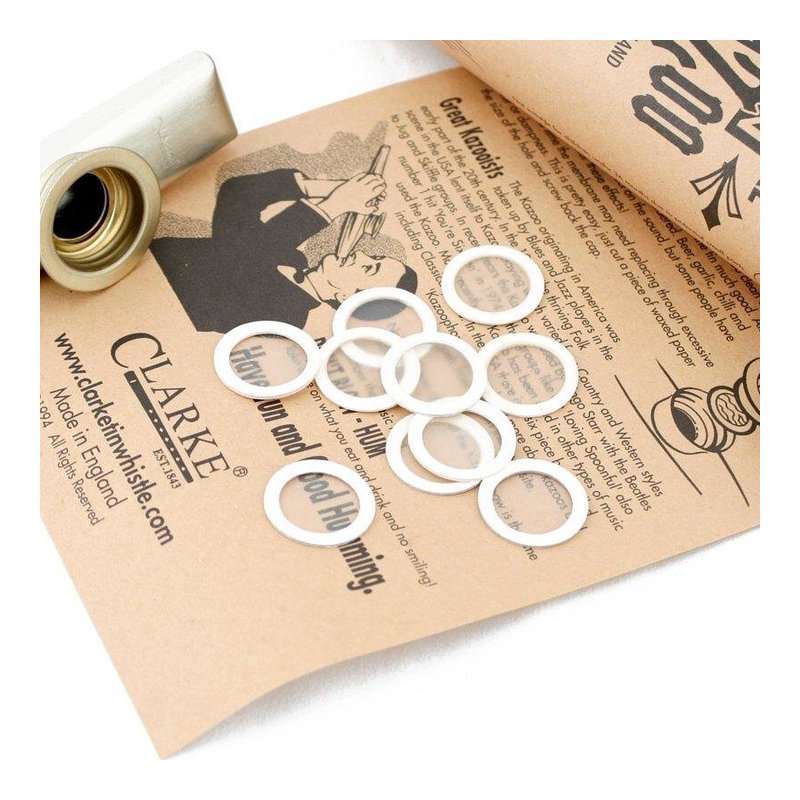 KAZOO KAZOO 卡祖笛笛膜 演奏級動物皮膜 Clarke Original TIN — 三峽配件 / 週邊