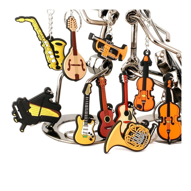 鑰匙圈 MG45 提琴 吉他 小喇叭 法國號 爵士鼓 鋼琴 豎琴 — 三峽銅管 / 管樂