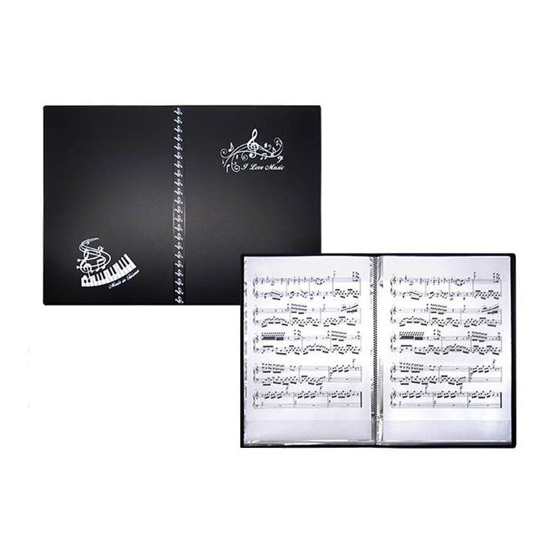 不反光資料夾 20頁 A4樂譜 台製文具 CF20-K 資料本 — 三峽配件 / 週邊