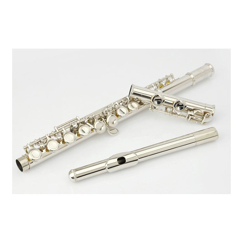 JYFL-E110N JYFL-E110N 鍍鎳長笛 16閉孔 曲列加E鍵 C調長笛 初學通用 — 三峽木管樂器