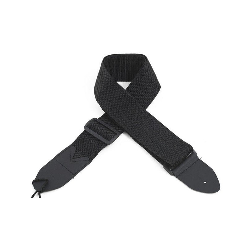 吉他背帶 黑色尼龍 BD001 木吉他/貝士/電吉他 通用 — 三峽吉他 / Bass