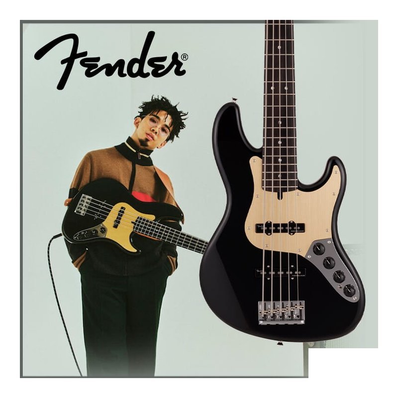簽名款 Fender Japan Deluxe Jazz Bass V Kazuki Arai Edition 電貝斯 — 三峽吉他 / Bass