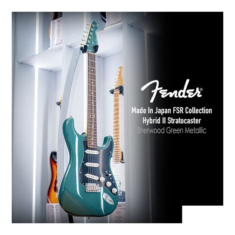 限定款 Fender Japan FSR Hybrid II Stratocaster SGM 電吉他 — 三峽吉他 / Bass