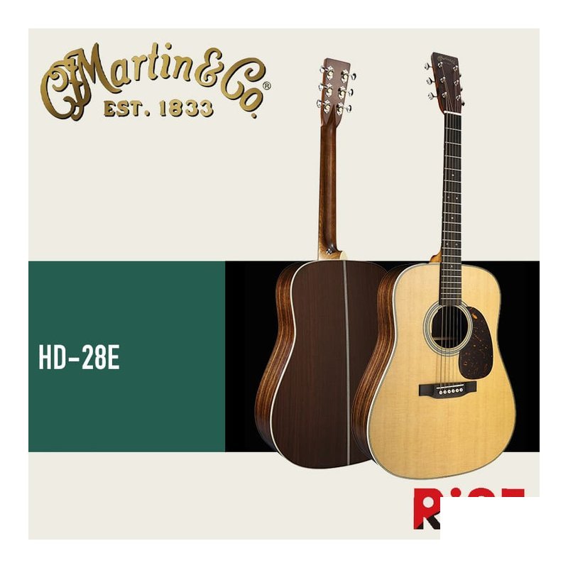 Martin HD-28E 雲杉木 全單板 木吉他 含原廠 硬盒 — 三峽吉他 / Bass