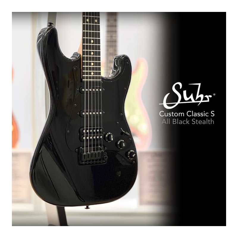 Suhr Custom Classic S Black Stealth 電吉他 John Suhr 監製 — 三峽吉他 / Bass