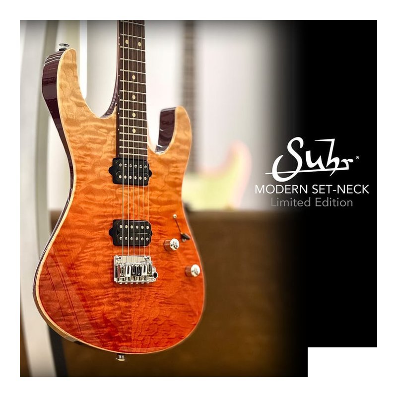 限定款 Suhr Modern Set Neck LTD Orange Fade 電吉他 — 三峽吉他 / Bass