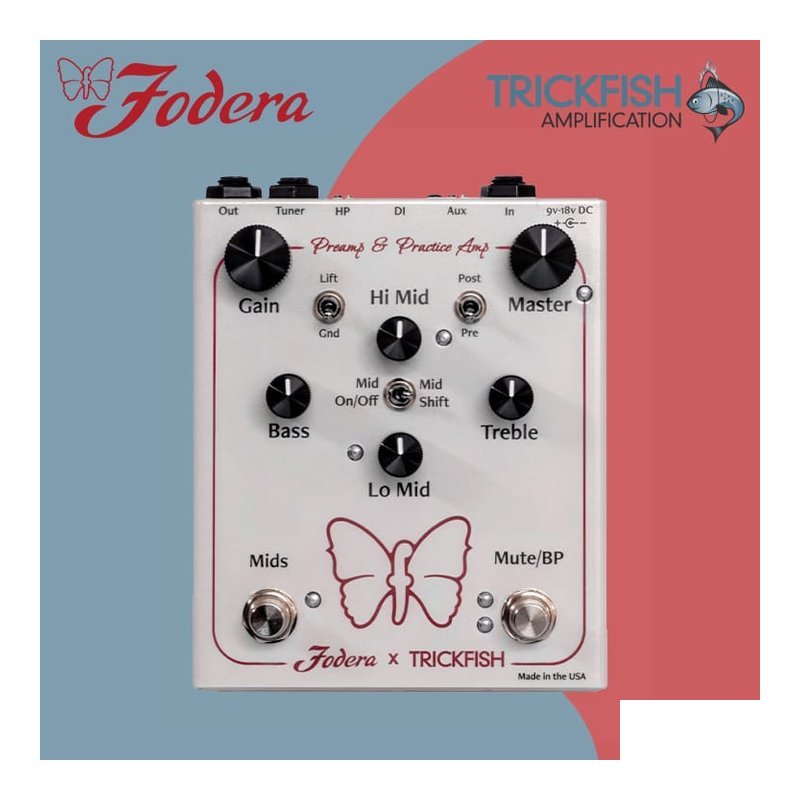 Fodera X TRICKFISH Preamp & Pratice Amp 電貝斯 前級 效果器 — 三峽吉他 / Bass
