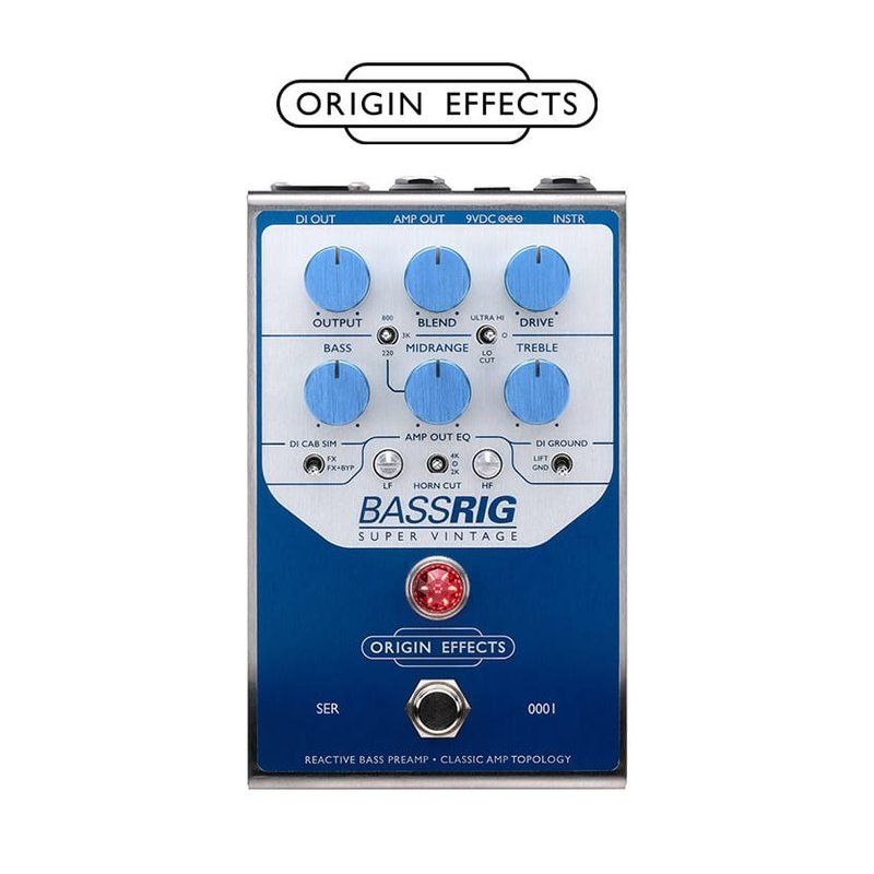 Origin Effects BASSRIG Super Vintage 電貝斯 前級 效果器 — 三峽吉他 / Bass