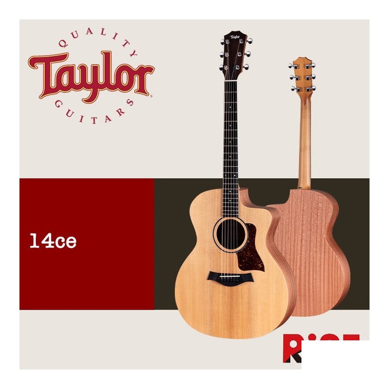 Taylor 14ce 雲杉木 面單板 木吉他 — 三峽吉他 / Bass