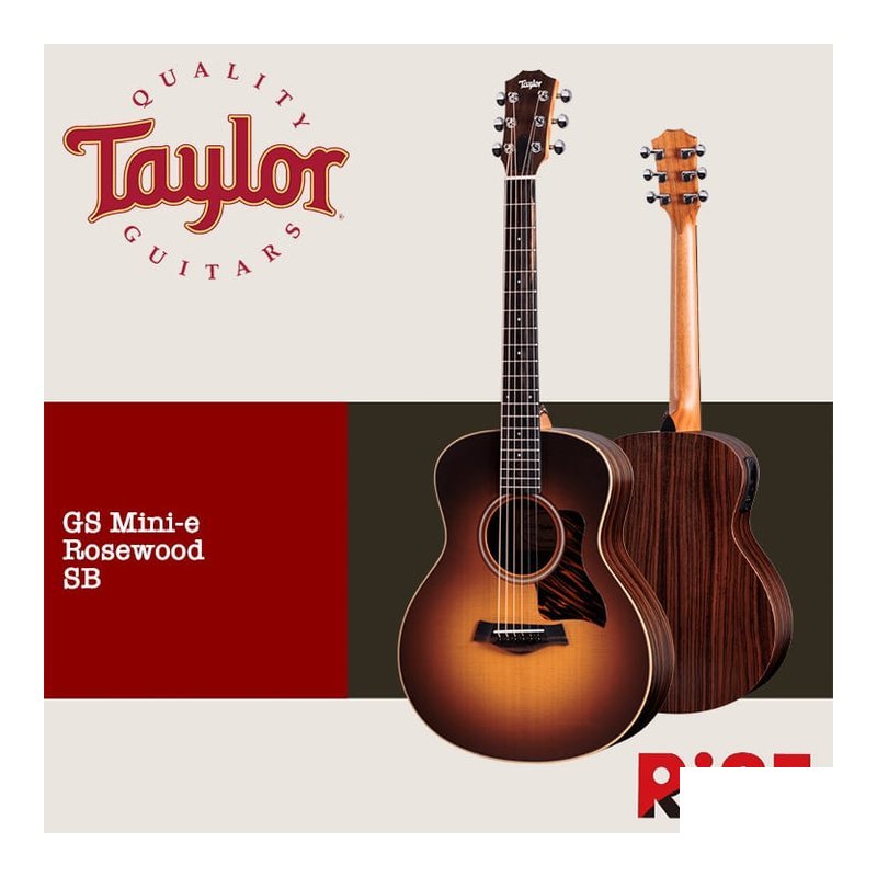 Taylor GS Mini-e Rosewood SB 雲杉木 面單板 木吉他 — 三峽吉他 / Bass