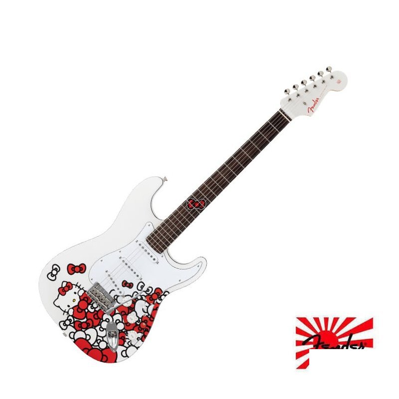 限定款 Fender Japan Limited Hello Kitty Stratocaster 電吉他 — 三峽吉他 / Bass