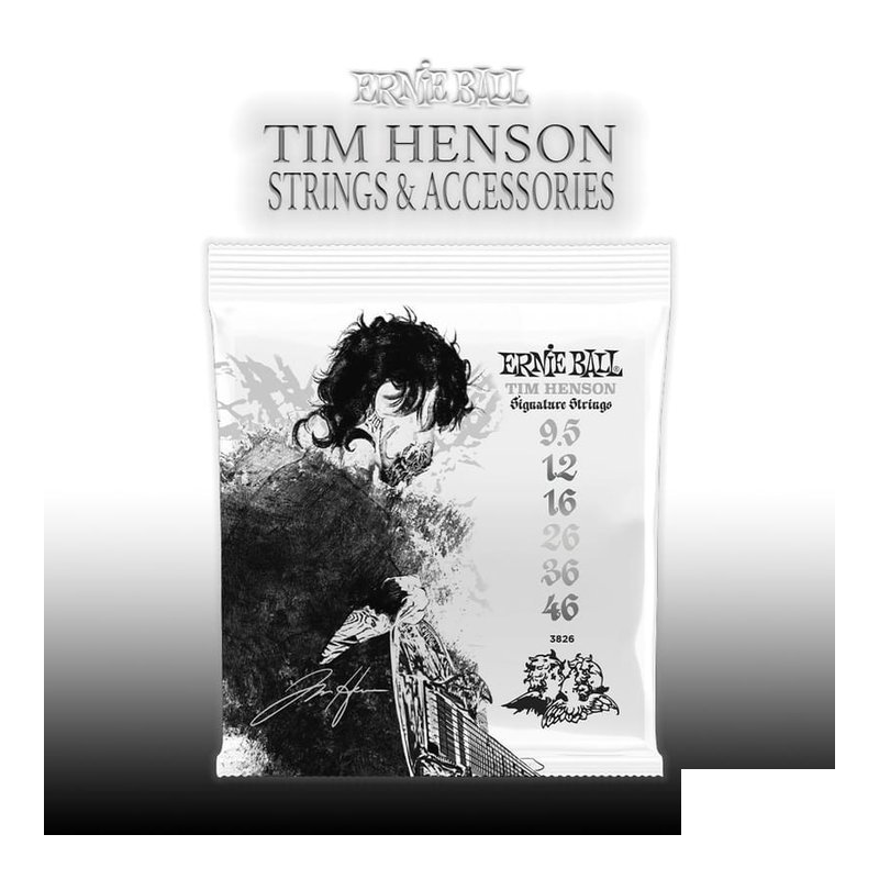Tim Henson 簽名款 ERNIE BALL 3826 電吉他弦 9.5-46 — 三峽吉他 / Bass