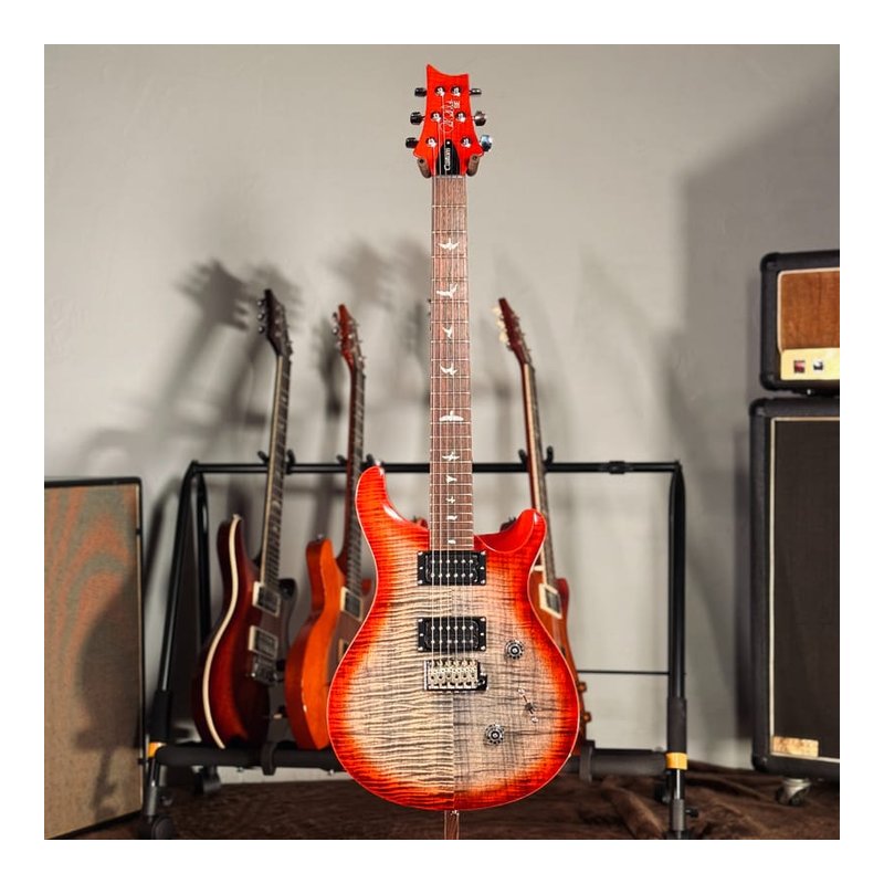 PRS SE Custom 24 Charcoal Cherry Burst 電吉他 — 三峽吉他 / Bass
