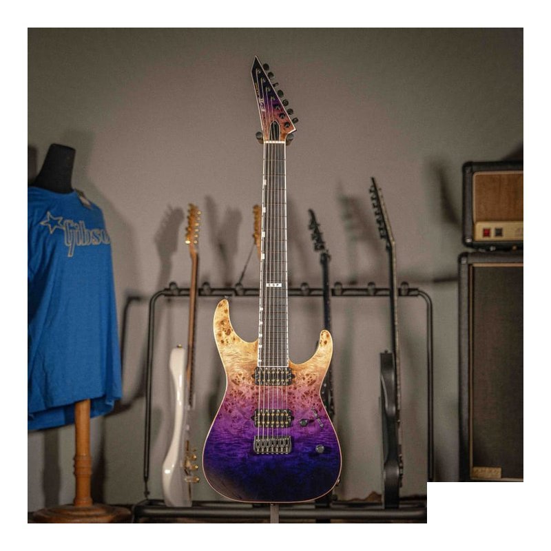æ¥å» ESP E-II M-II 7 HT PURPLE NATURAL FADE 雙雙 電吉他 — 三峽吉他 / Bass