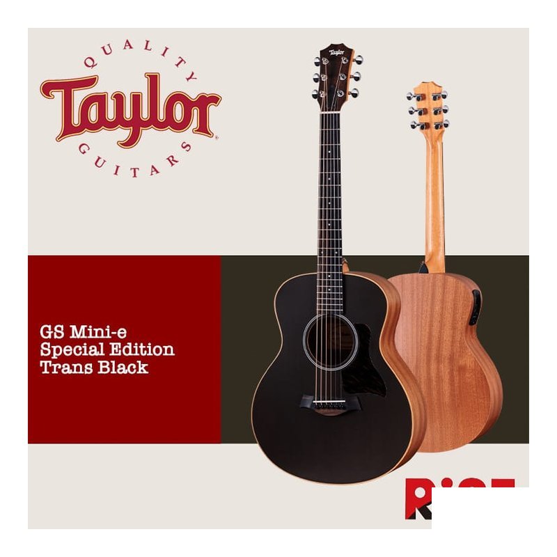 Taylor GS Mini-e SE Trans Black 雲杉 面單板 木吉他 — 三峽吉他 / Bass