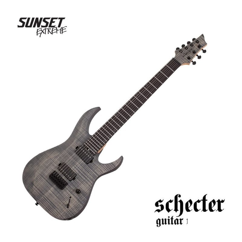 Schecter Schecter Sunset-7 Extreme Grey Ghost 七弦 電吉他 — 三峽木吉他 / 民謠吉他