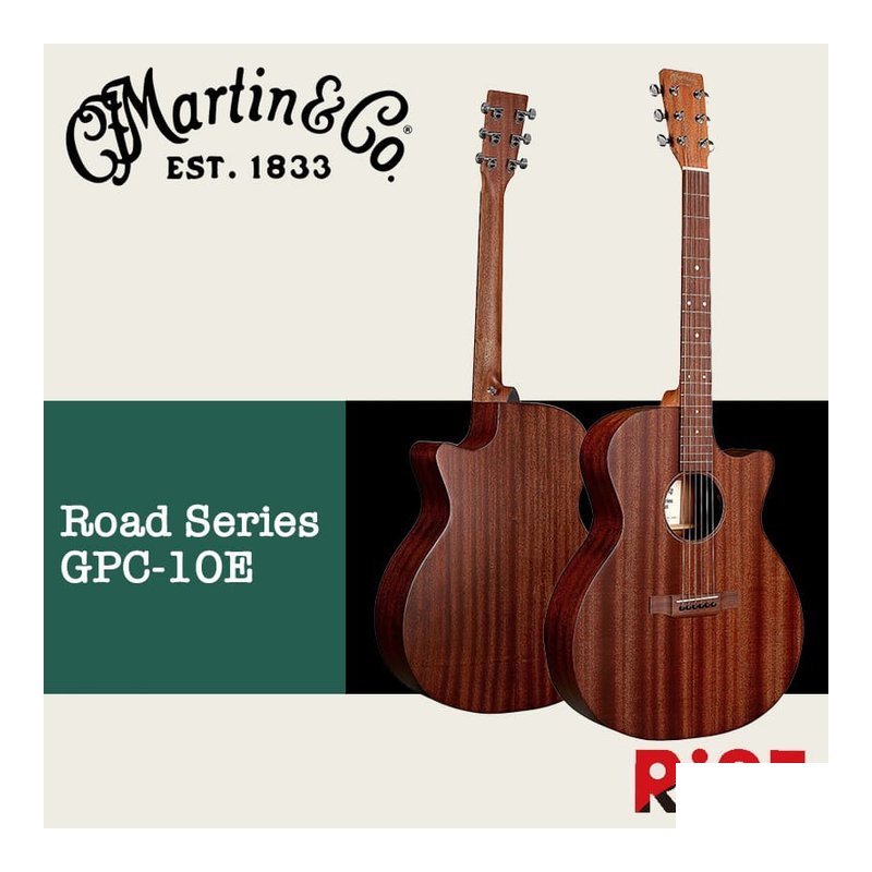 限定款 Martin GPC-10E Special 沙比利木 全單板 木吉他 — 三峽吉他 / Bass
