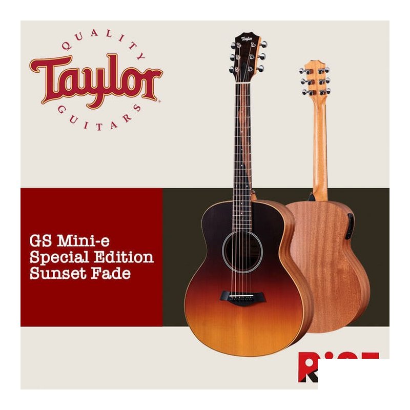 Taylor GS Mini-e SE Sunset Fade 雲杉 面單板 木吉他 — 三峽吉他 / Bass