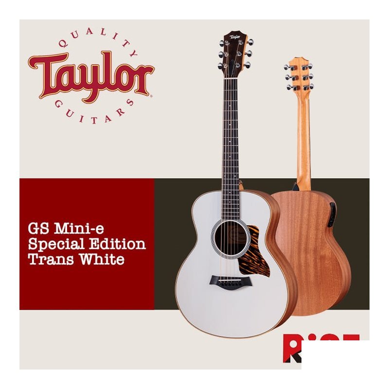 Taylor GS Mini-e SE Trans White 雲杉 面單板 木吉他 — 三峽吉他 / Bass