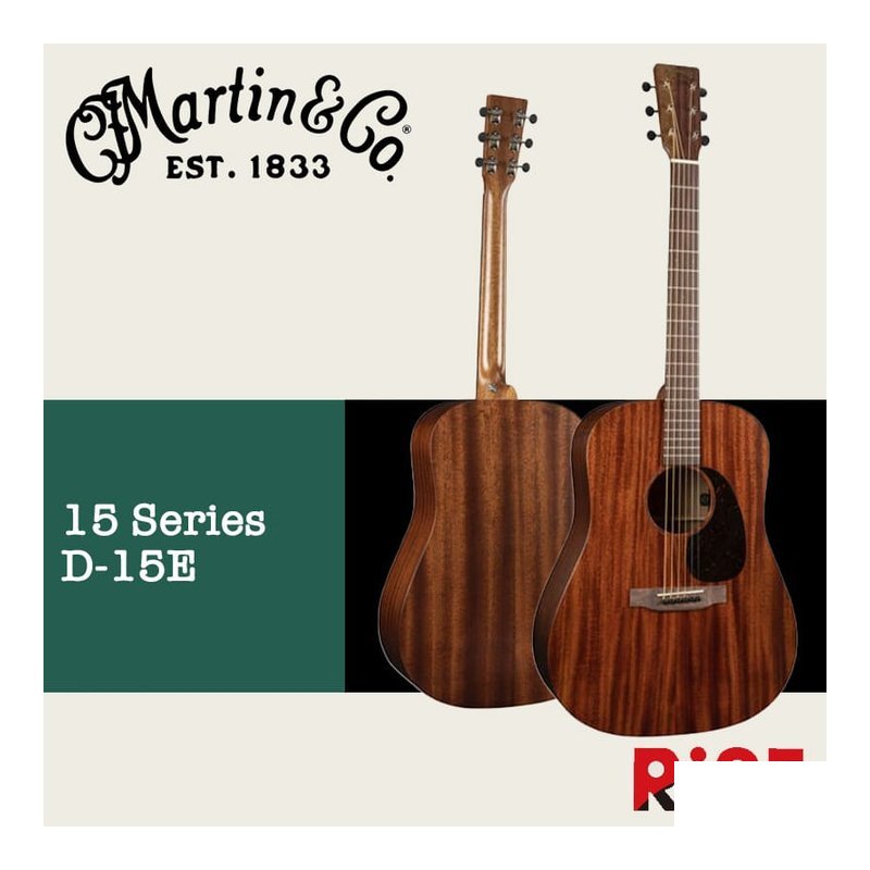 Martin D-15E 桃花心木 全單板 木吉他 — 三峽吉他 / Bass