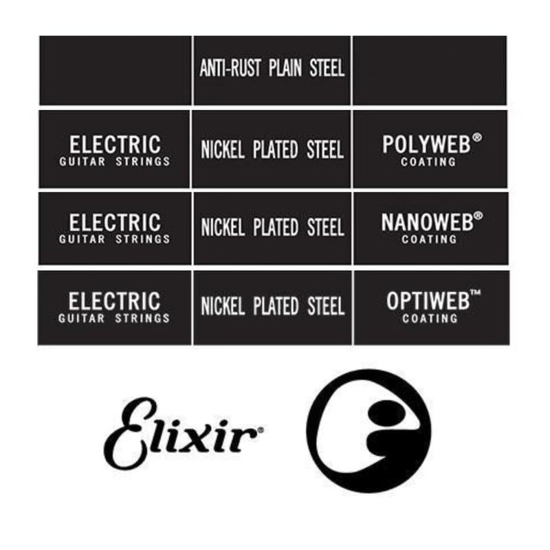 Elixir Elixir 零弦 電吉他弦 POLYWEB NANOWEB OPTIWEB 單弦 — 三峽木吉他 / 民謠吉他
