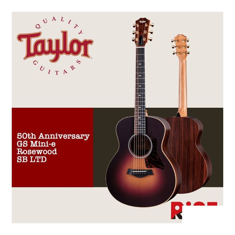 50週年限定 Taylor GS Mini-e Rosewood SB LTD 面單板 木吉他 — 三峽木吉他 / 民謠吉他
