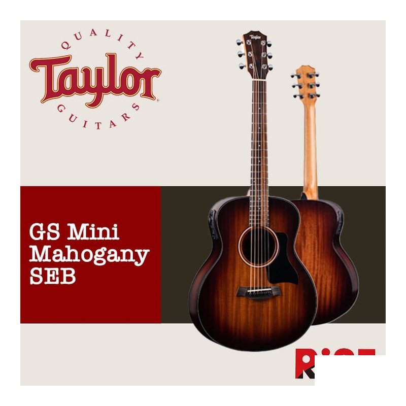 Taylor GS Mini-E Mahogany SEB 桃花心木 單板 木吉他 — 三峽吉他 / Bass