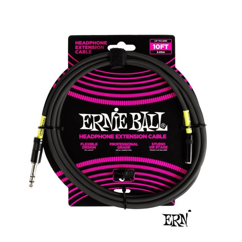Ernie Ball Ernie Ball PO6422 3.5 to 6.3 耳機延長線 3米 — 三峽音響 / 音箱