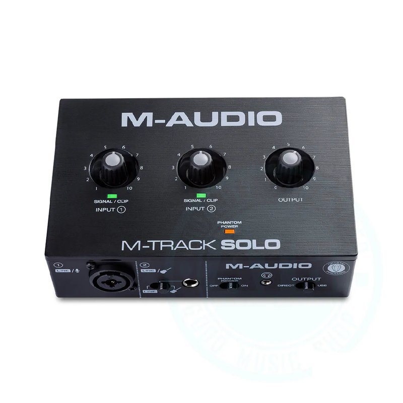 M-Audio M-audio / M-Track Solo mk2 2in/2out USB錄音介面(iOS可用) — 三峽錄音