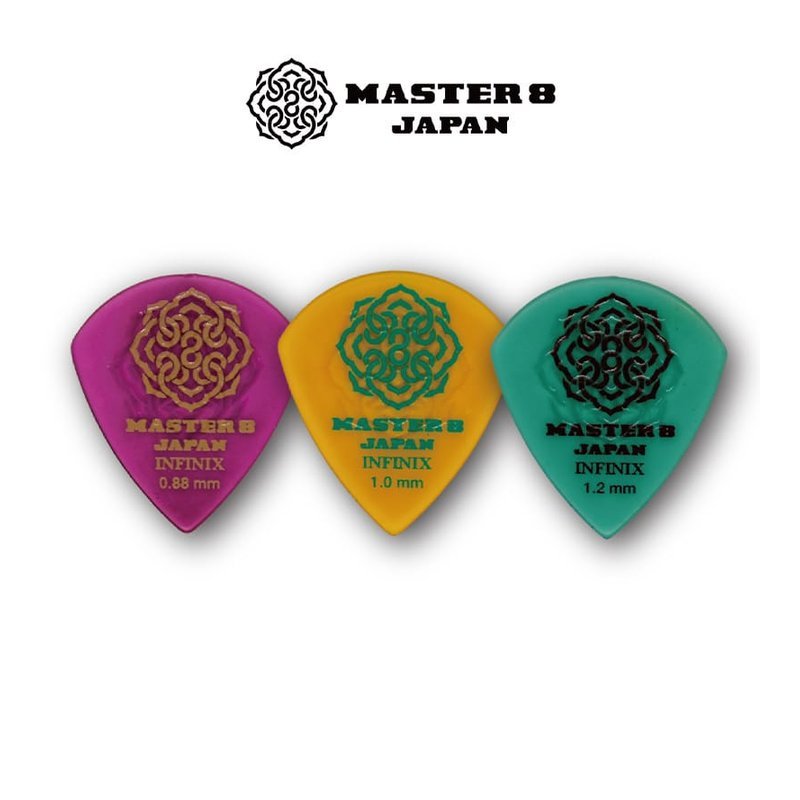 日本製造 Master 8 Infinix Hard Polish Jazz 橡膠防滑 彈片 pick — 三峽Pick