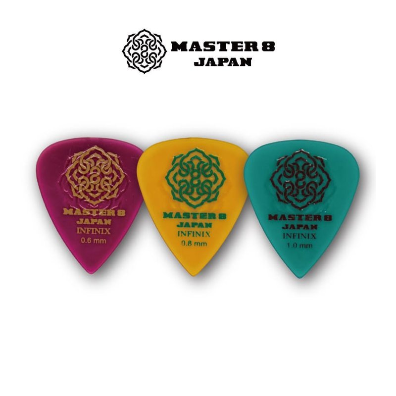 日本製造 Master 8 Infinix Hard Polish 淚滴 橡膠防滑 彈片 pick — 三峽Pick