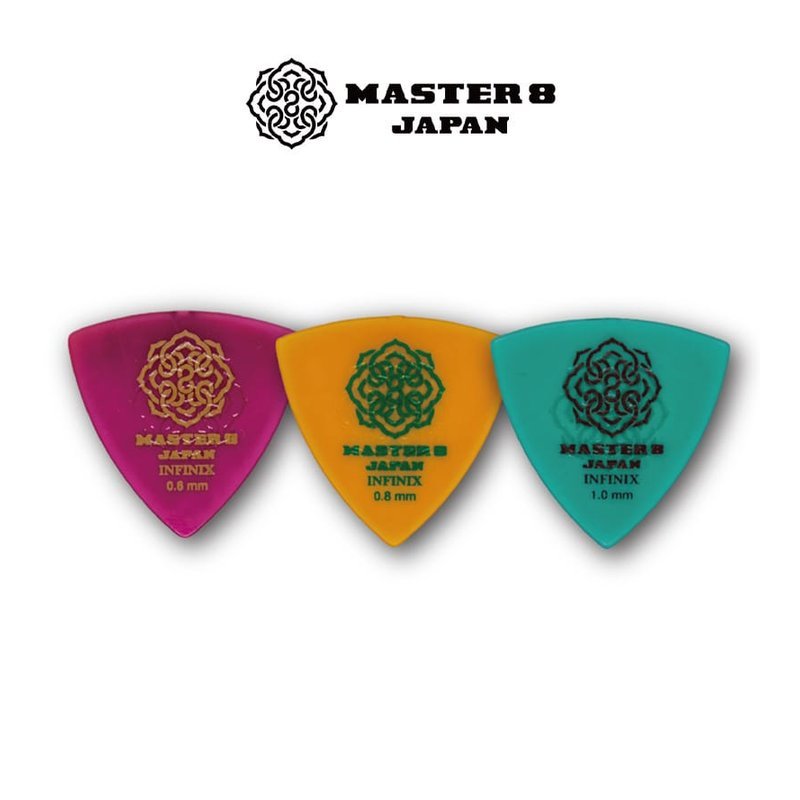 日本製造 Master 8 Infinix Hard Polish 三角 橡膠防滑 彈片 pick — 三峽Pick