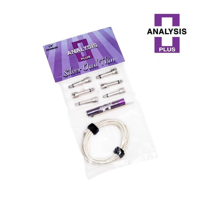 Analysis Plus Silver Oval Thin Kit 效果器 銀製短導線 工具組 — 三峽效果器