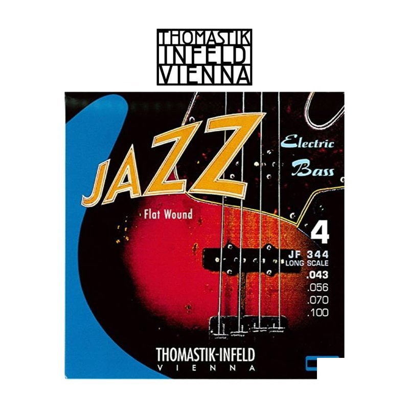 奧地利 Thomastik-Infeld Jazz Flat Wound JF344 貝斯 平滑弦 — 三峽貝斯