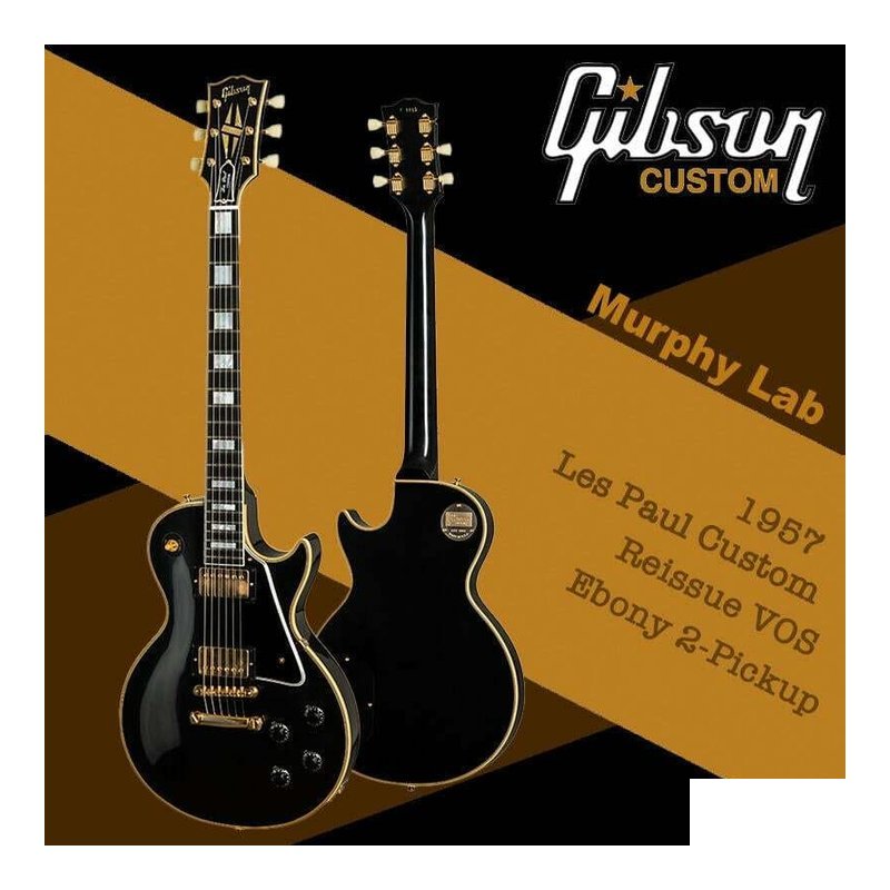 Gibson Murphy Lab 1957 Les Paul Custom Reissue VOS 電吉他 — 三峽吉他 / Bass